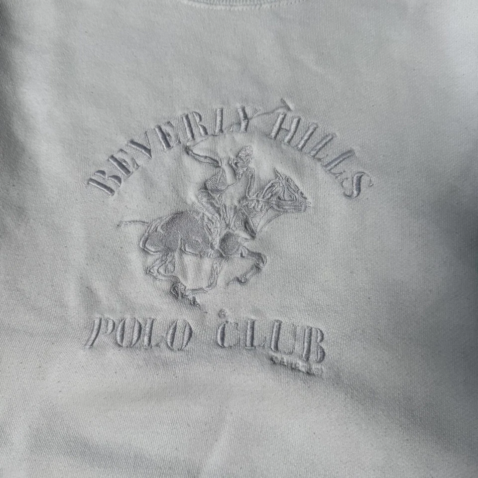 Sudadera vintage años 80 Beverly Hills polo club golf preppy L Foto 3 de 4