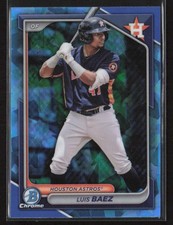 Luis Baez 2024 Bowman Draft Sapphire Edition #BDC-110 Houston Astros