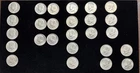 1776-1976 Kennedy Bicentennial Half Dollar & 1971 To 1982. 26 Coin Lot. K5