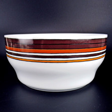 Arzberg Porzellan Schale Serie 3000 Donau Orange/Braun Hans Theo Baumann 19cm