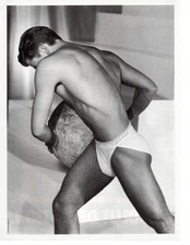 1990s Calvin Klein Men's Underwear 2-Pg Magazine Ad, Framable Wall Art, 1991