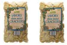 Trader Joe's Original Savory Thin Mini Crackers 8oz(227g) - PACK OF 2
