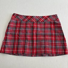 Abercrombie Fitch Plaid Pleated Mini Skirt 4 Tartan Schoolgirl Y2K Grunge