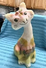 Fenton Burmese Alley Cat Handpainted By Marilyn Wagner OOAK