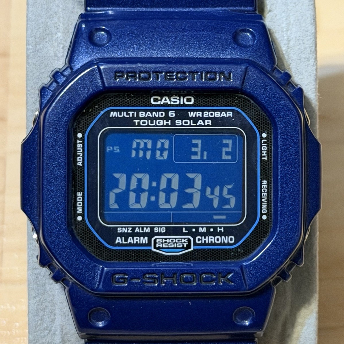 Casio G-Shock GW-M5610CC-2 Blue Tough Solar Atomic Multiband 6 