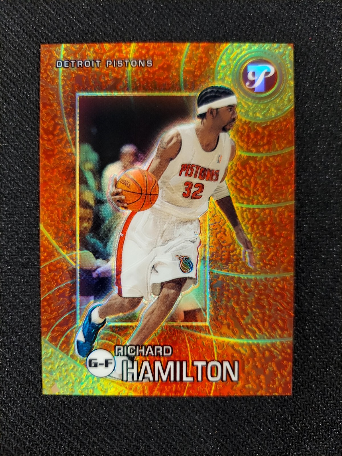 RICHARD HAMILTON Gold Refractor Card 39/50 SP 2002-03 Topps Pristine Basketball