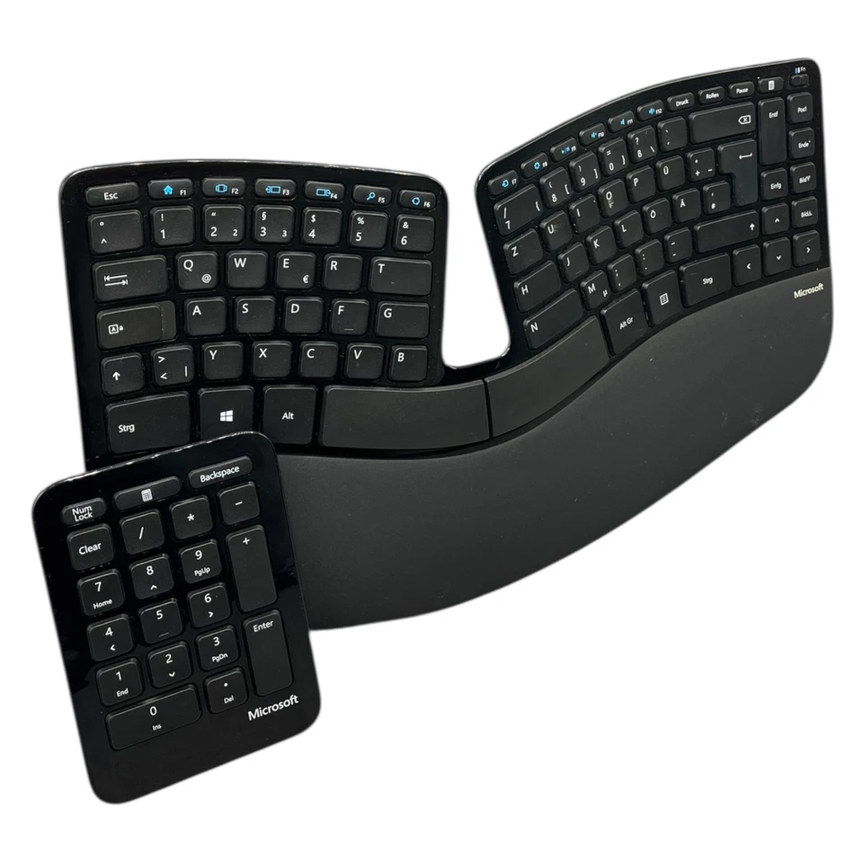 Microsoft Sculpt Tastatur Ergonomisch Kabellos Number Keypad QWERTZ Layout Ergo - Bild 3 von 4