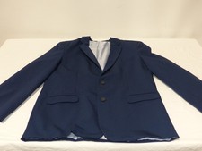 Izod KIDS BOYS SIZE 18 Blazer Suit Jacket BLUE Stretch Flat Youth Uniform