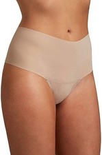 hanky panky X1503 Breathe Godiva Hi Rise Thong 6J1921B , taupe Size S