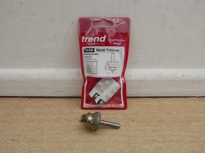 TREND PRO 46/6B TCT 45 GRAD GEFÜHRT FASE TRIMMER OBERFRÄSE SCHNEIDER BIT 1/4 ZOLL SCHAFT