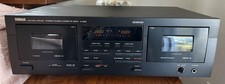 Yamaha K-902 Stereo Dual Cassette Deck Tape Player Dubbing Recorder Tested