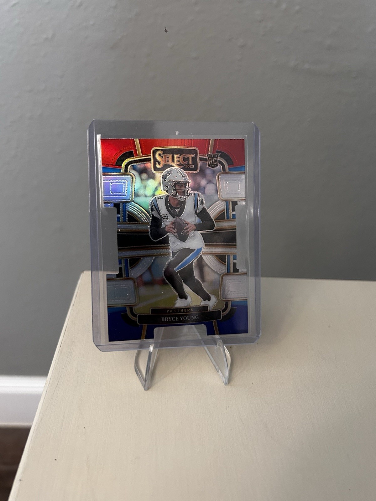 2023 Panini Select - Concourse Bryce Young #14 Red & Blue Prizm Die-Cut (RC)