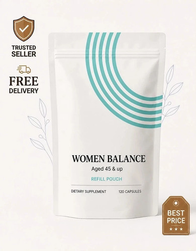 120 Capsules Women Balance Hair Growth Aged 45 & Up Refill Pouch