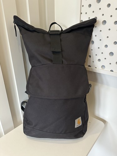 Carhartt Roll Top Philips Backpack - Black - Front Pocket - Large Good ...