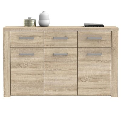 Sideboard - Sonoma Eiche - 136 cm Sideboard Kommode TV Sideboard