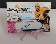 2023-24 SPx Hockey Superscripts Auto SSR-JL Jake Livingstone Rookie RC