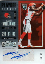 2017 Contenders KASEN WILLIAMS RC Auto #xx/99!!! UW