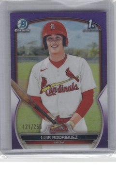 2023 Bowman #BCP-130 Luis Rodriguez Prospects Purple Refractors #/250 B15R1C27