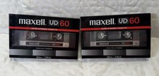 MAXELL UD 60 Blank Audio Cassette Tape New Sealed Lot Of 2