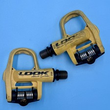 LOOK France KeO 2 Max ~ ALBERTO CONTADOR ~ Pedali stradali gialli senza clip RARI
