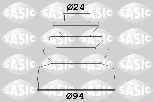 Fits SASIC 2873493 DRIVE SHAFT KIT GEARBOX SIDE