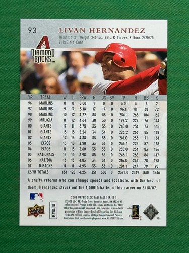 2008 Upper Deck Series One Baseball #1 - 200 PICK YOUR CARD COMPLETE YOUR SET - Picture 184 of 398