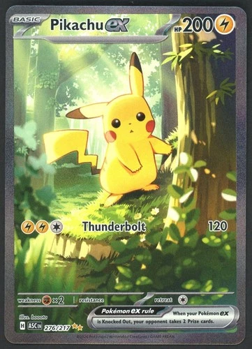 Pokemon TCG Ascended Heroes 276/217 Pikachu ex Special Illustration Rare