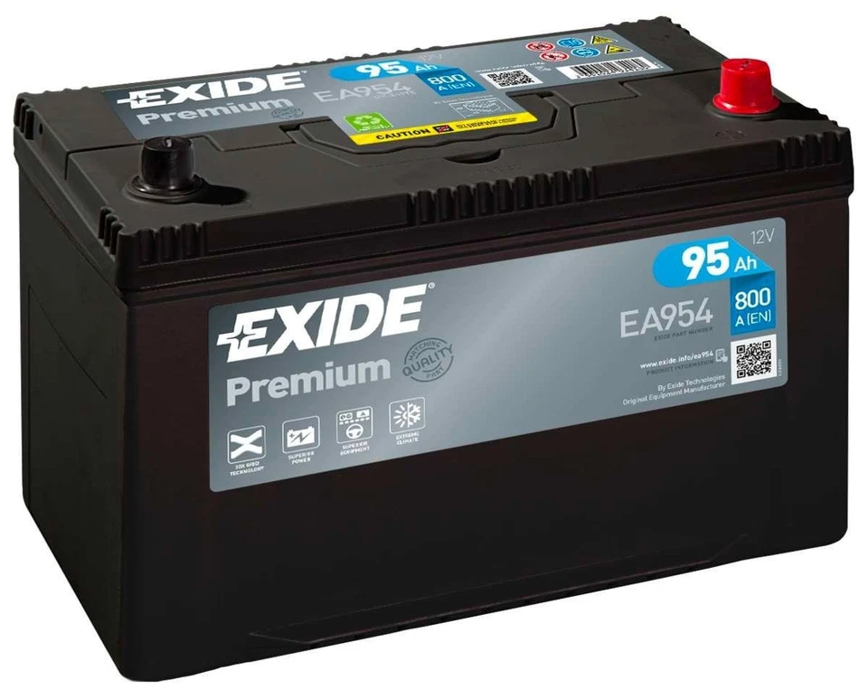 Battery fits TOYOTA RAV4 2.0D 2.2D 01 to 19 Exide 249 800A 95Ah 4Yr Warranty New - Image 2 of 3