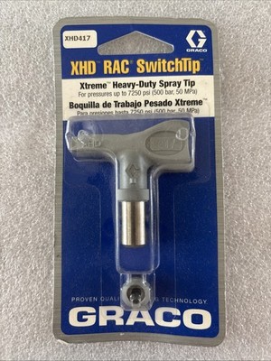 Graco XHD RAC SwitchTip XHD417 Heavy-Duty Spray Tip 7250 PSI