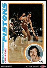 1978 Topps #15 Chris Ford Pistons Villanova 7 - NM