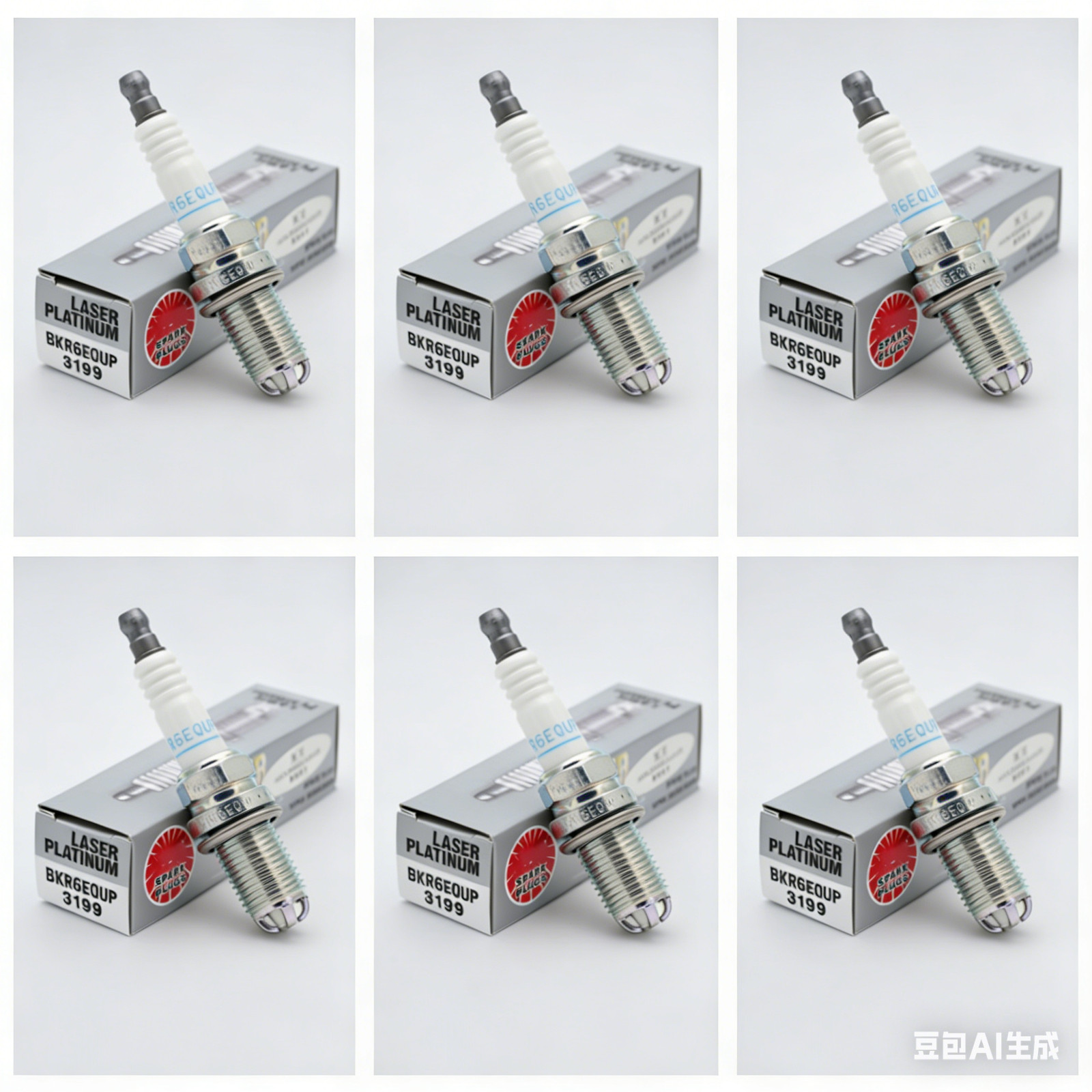 6Pc BKR6EQUP Double Platinum Spark Plug 12120037607 for NGK BMW E39 E46 M54 3199