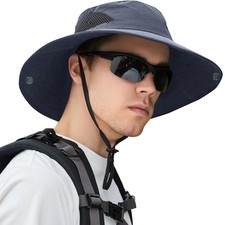 Sun Hats for Men Women, Fishing Bucket Hats, Wide Brim UV Protection Waterpro...