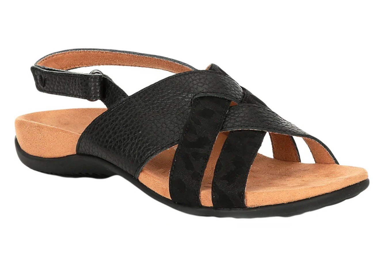 Vionic Eira Adjustable Slingback Sandal Black Peb… - image 4