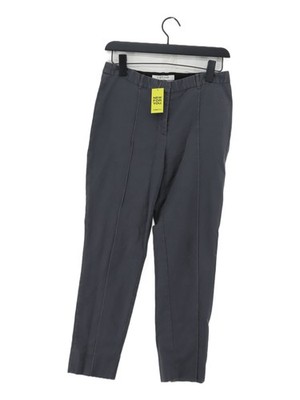 L.K. Bennett Damen Hose UK 10 Grau 100% Sonstige Tapered Chino