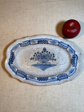 PLAT " Cul noir " FAIENCE XIX ème - 19 ème - ROUEN ? Paul Caussy