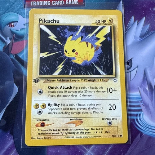 Pokemon Cards: Neo Genesis 1st Edition Common: Pikachu 70/111
