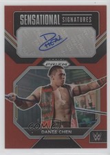 2023 Panini Prizm WWE Sensational Signatures Red 48/99 Dante Chen Auto 00jz