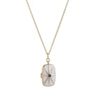 18K Gold Plated Locket necklace Stainless Steel Waterproof No Tarnish NC216