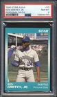 1990 Star Aqua Baseball KEN GRIFFEY JR PERSONAL DATA #10 PSA 8 MARINERS NMMT HOF