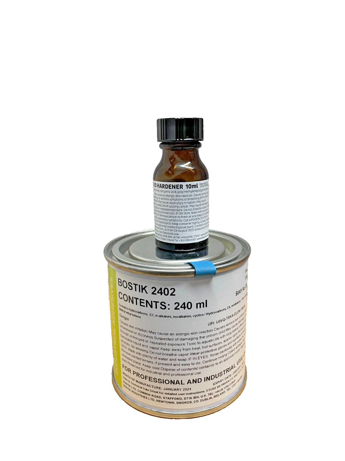 Bostik 2402 2 Part Rib Inflatable Boat Repair Adhesive Hypalon PVC