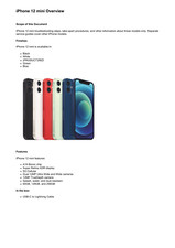 Apple iPhone 12 mini Technician Guide Service Manual