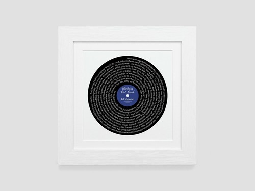 Ed Sheeran Lyrics Vinyl Print – Thinking Out Loud – Romantic Music Gift - Afbeelding 24 van 31