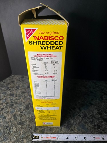 1990 Vintage Nabisco "SHREDDED WHEAT" {ORIGINAL NIAGARA FALLS CEREAL} Box, RARE! - Bild 5 von 6