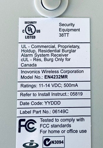 Receptor inalámbrico Inovonics EN4232MR multi-condición 32 zonas con salidas de relé - Imagen 5 de 5