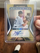 2022 Panini Absolute Baseball #AI-MB Absolute Ink Spectrum Gold Maddox Bruns /10