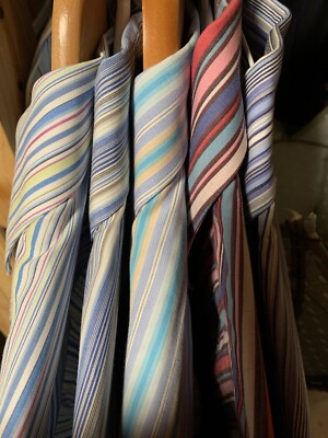 5x Tailorbyrd Shirt LOT Button Up Long Sleeve Cotton Flip Cuff 2 PLY M & Large