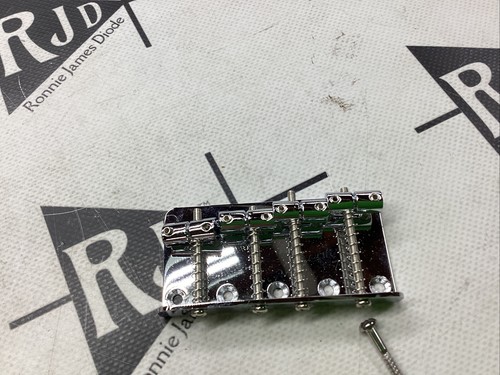 Electric Bass Guitar Bridge Chrome