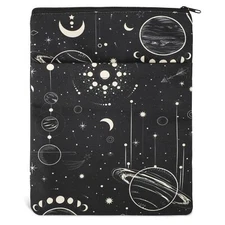 Book Sleeves with Zipper, Travel Book Protector Pouch for Paperbacks & Hardcover