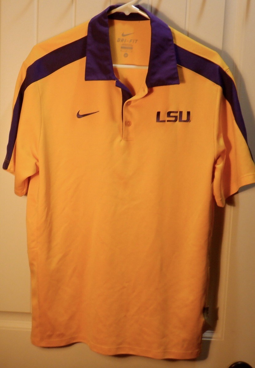 lsu nike golf polo