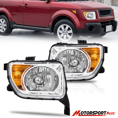 Pair Left+Right Headlights OE style Replacement For 2003-2008 Honda Element